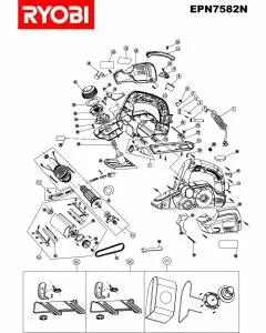 Buy A Ryobi EPN7582N Spare part or Replacement part for Your Planers and Fix Your Machine Today